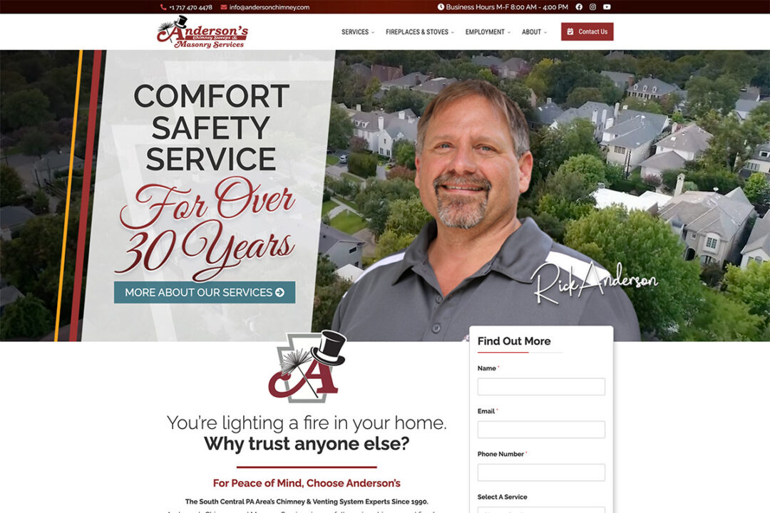Anderson's Chimney Sweeps & Masonry Services Mechanicsburg, PA
