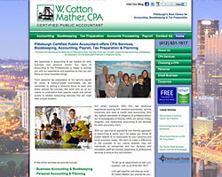 seo and web design for pittsburgh cpa accountant