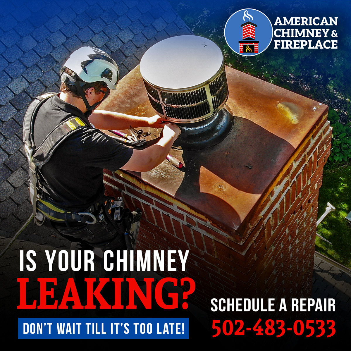 Custom designed graphics for chimney service companies