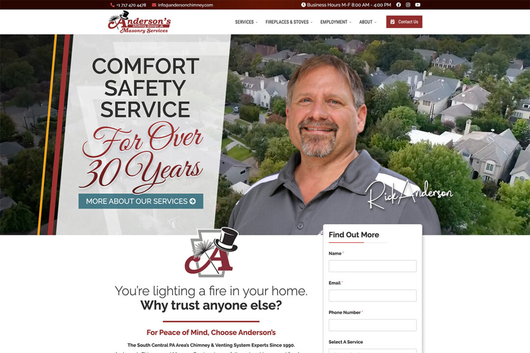 Anderson's Chimney Sweeps & Masonry Services Mechanicsburg, PA
